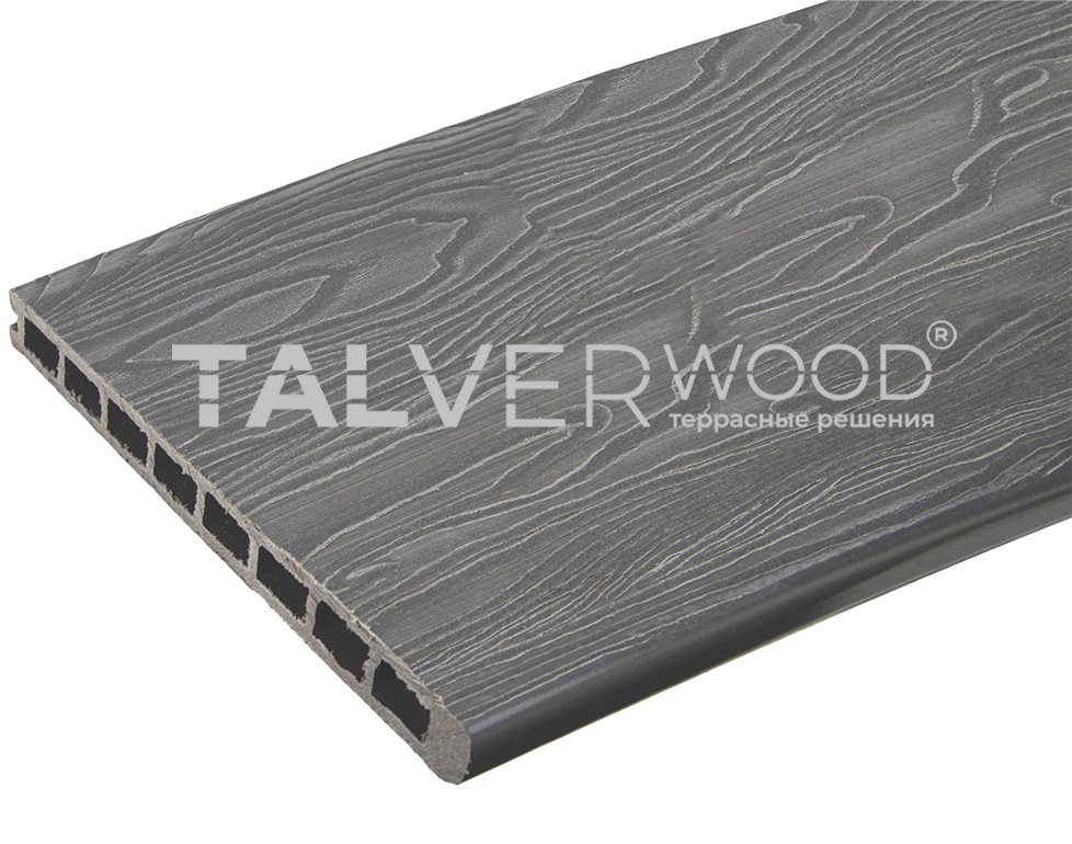 Ступень TalverWood 313*25*4000мм, серый, 3D м.пог